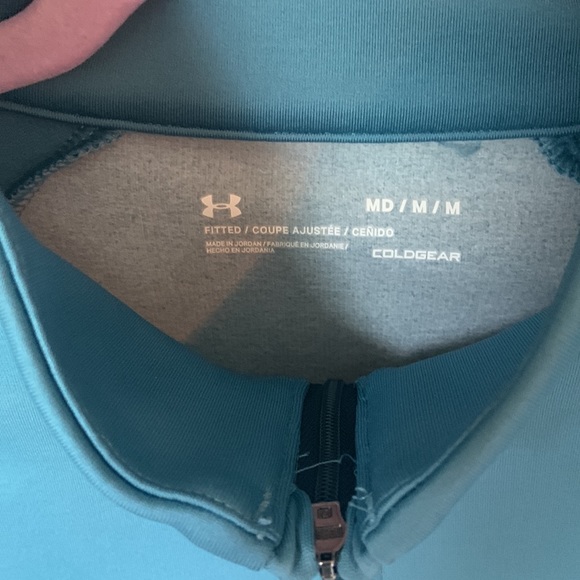 Under Armour quarter zip long sleeve Teal - Picture 2 of 9